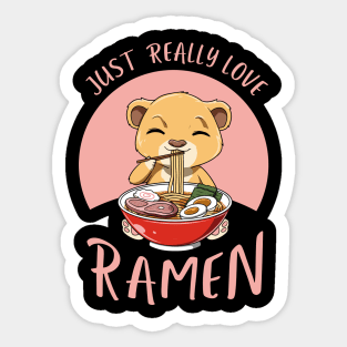 Ramen Lover Japanese Noodles Kawaii Asian Food Anime Sticker